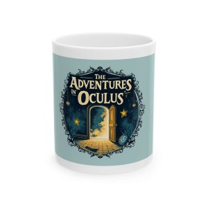Adventures in Oculus Logo Mug – Sip Into Another World