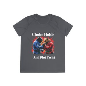 Women's Workout Tee - Choke Holds and Plot Twists - Jiu-Jitsu Bears Design